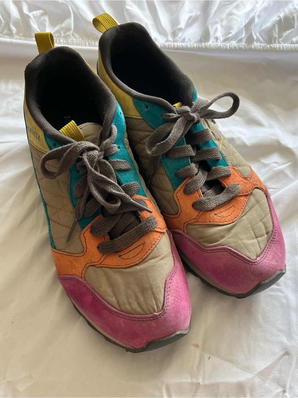 Merrell Brindle Multicolor Suede Athletic Sneakers Womens size 10